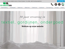 Tablet Screenshot of derkinderenbvba.be